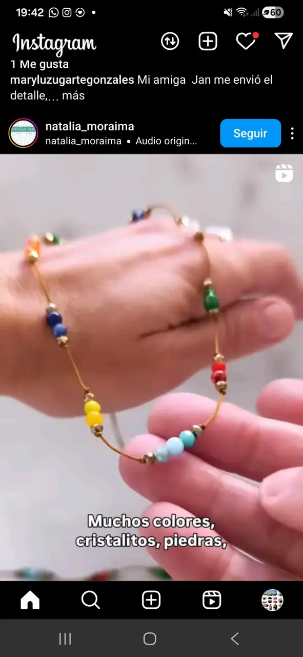 Pulsera de cuentas coloridas estilo bohemio - 2