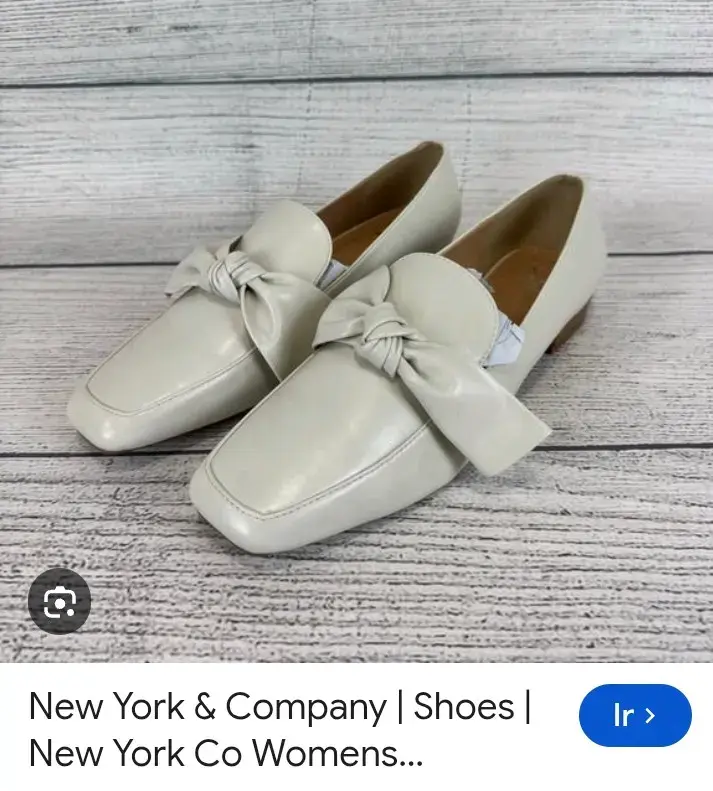 Zapatos planos blancos con lazo para mujer - 1