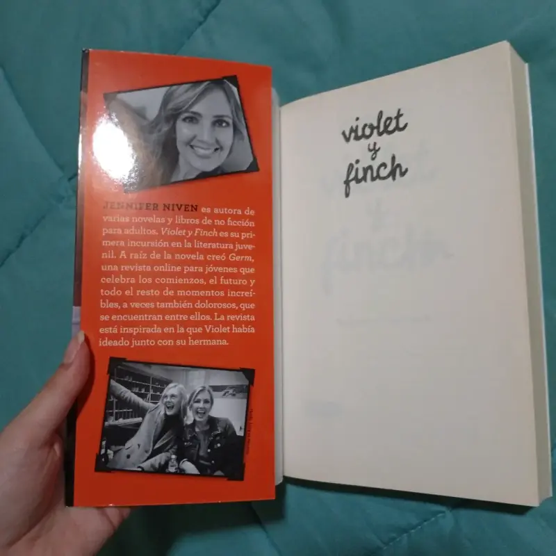 Libro Violet y Finch - con SOLAPAS - 1