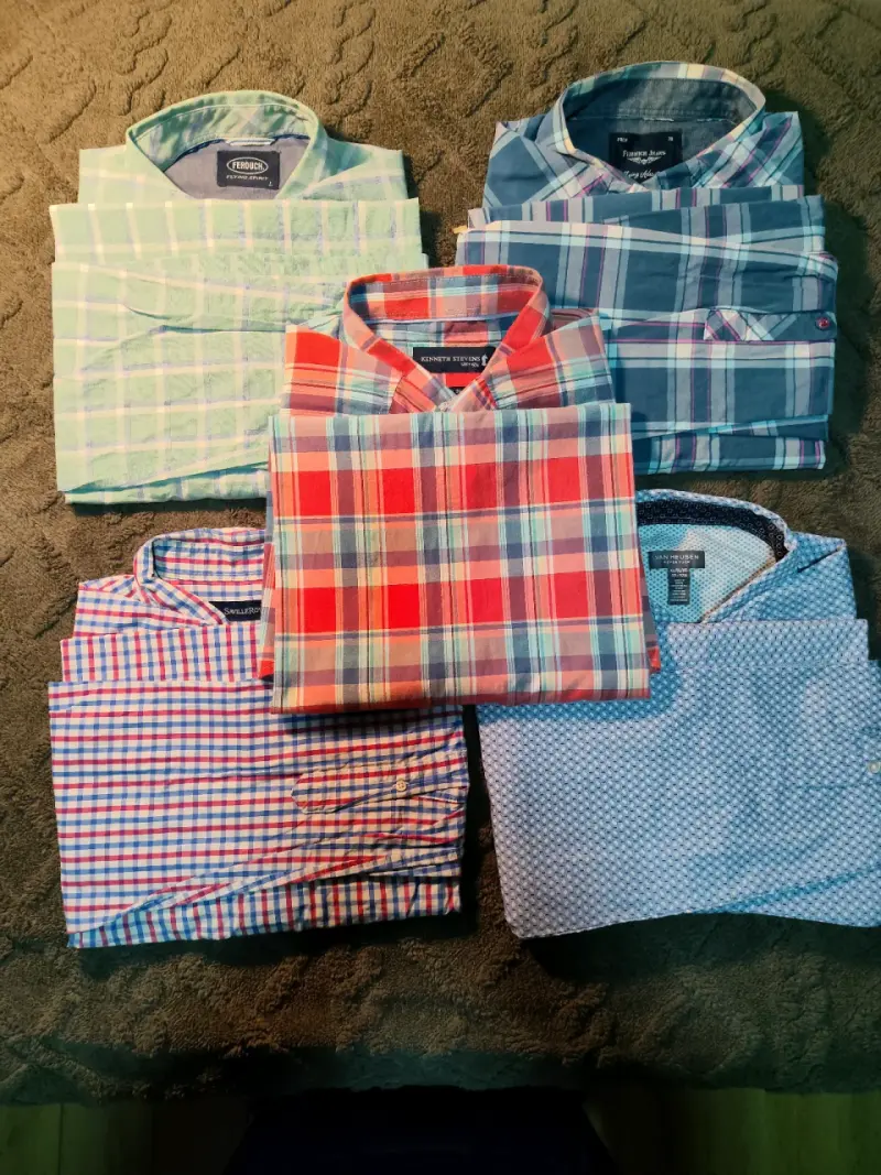 Pack Lote 5 Camisas Hombre Talla L/XL - 1