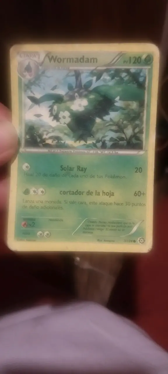 Carta Pokémon Wormadam etapa 1