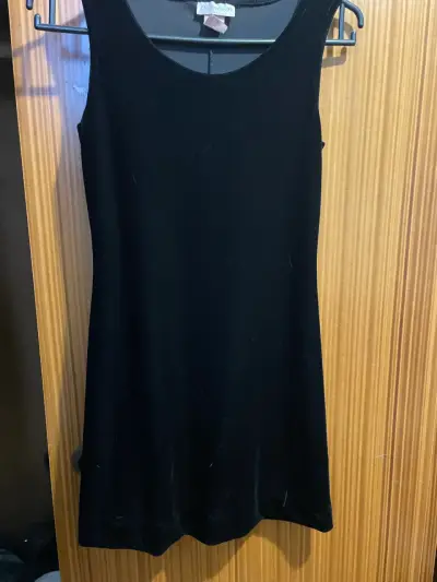 Vestido negro sin mangas Diamantina - miniatura 1