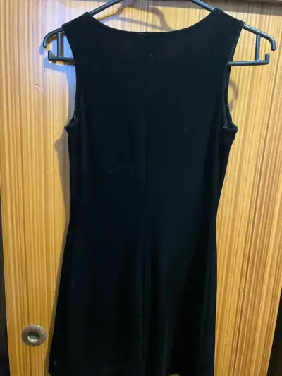 Vestido negro sin mangas Diamantina - miniatura 2