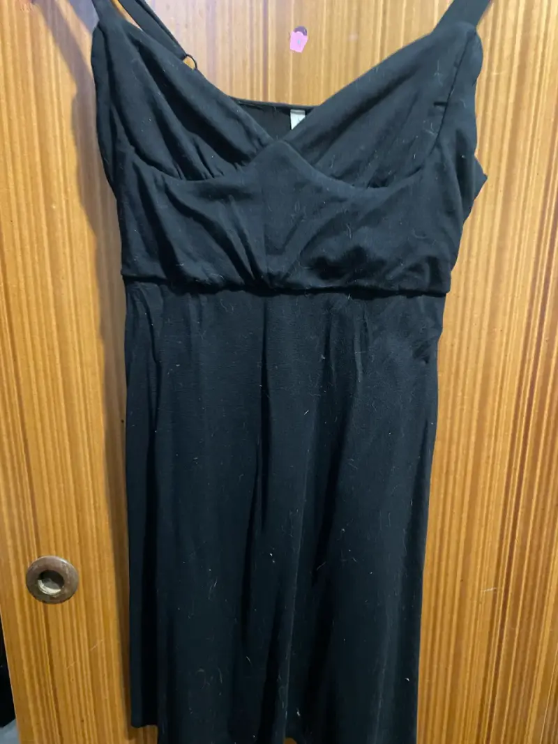 Vestido negro sin mangas Diamantina - 3