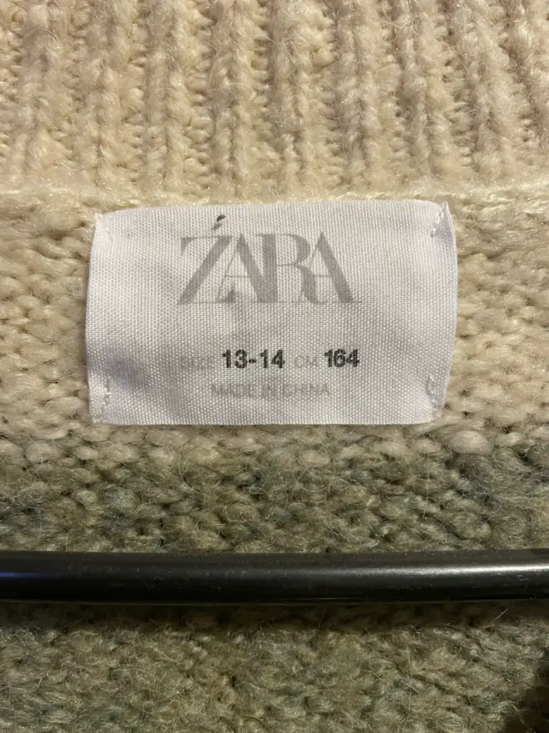 Suéter de cuadros Zara para adolescentes - 3