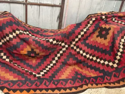 Alfombra étnica  tejida 3 x 2 mts - miniatura 1