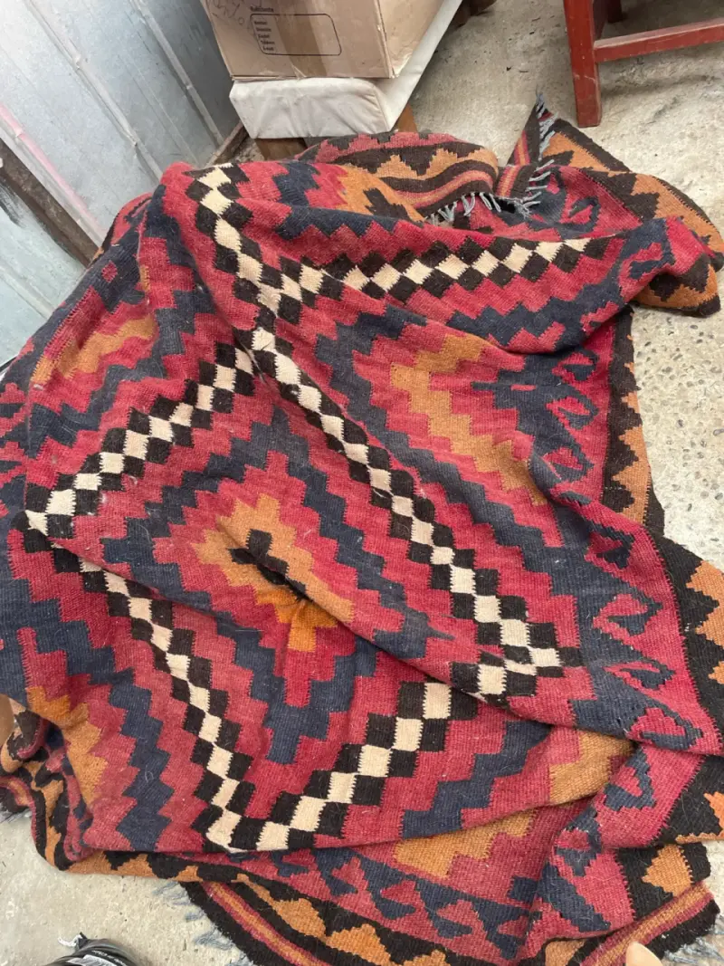 Alfombra étnica tejida 3 x 2 mts - 2