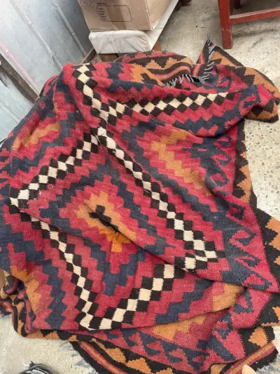 Alfombra étnica  tejida 3 x 2 mts - miniatura 2