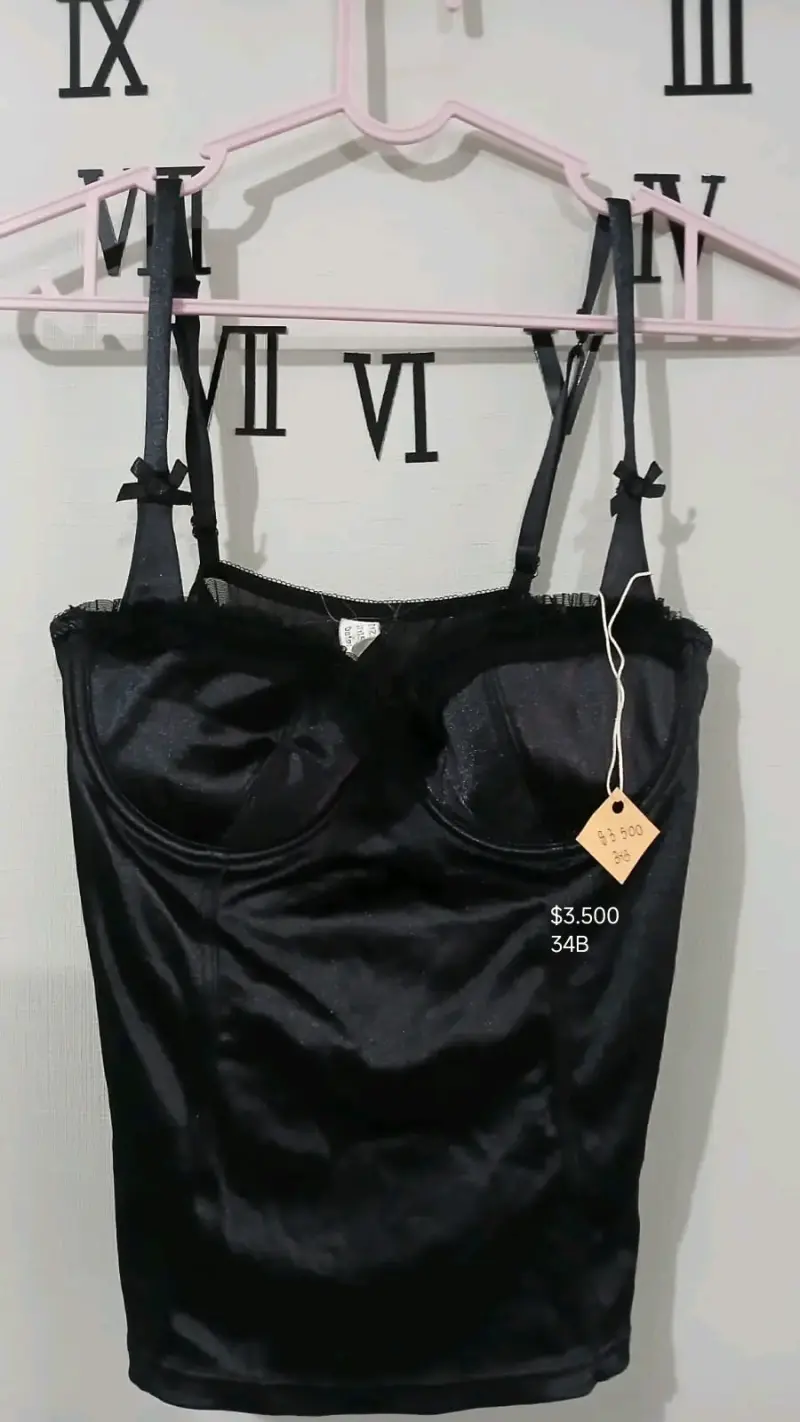 Bustier negro 34B