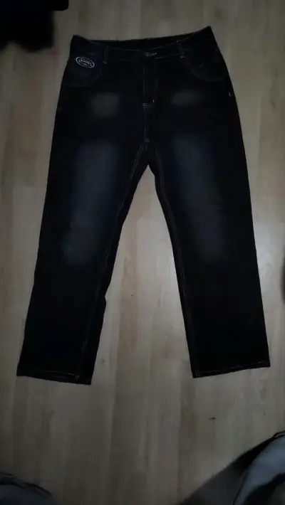 Jeans negros para hombre de mezclilla - miniatura 1