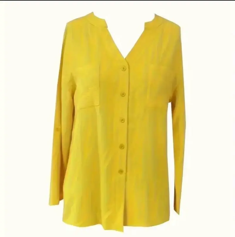 Conjunto de lino amarillo para mujer - 2
