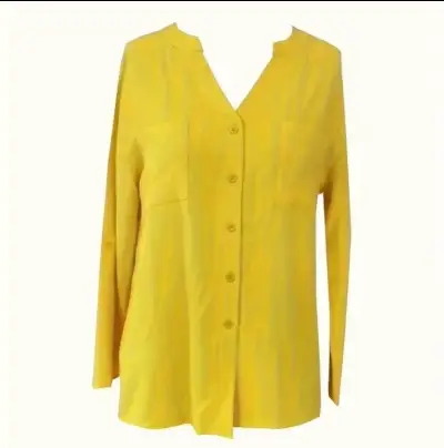 Conjunto de lino amarillo para mujer - miniatura 2
