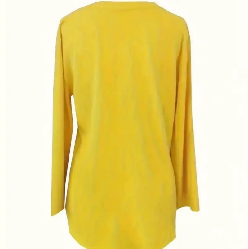 Conjunto de lino amarillo para mujer - 3