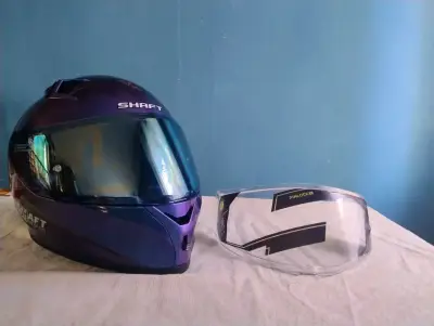 Casco de moto Shaft SP Evo camaleón - miniatura 1