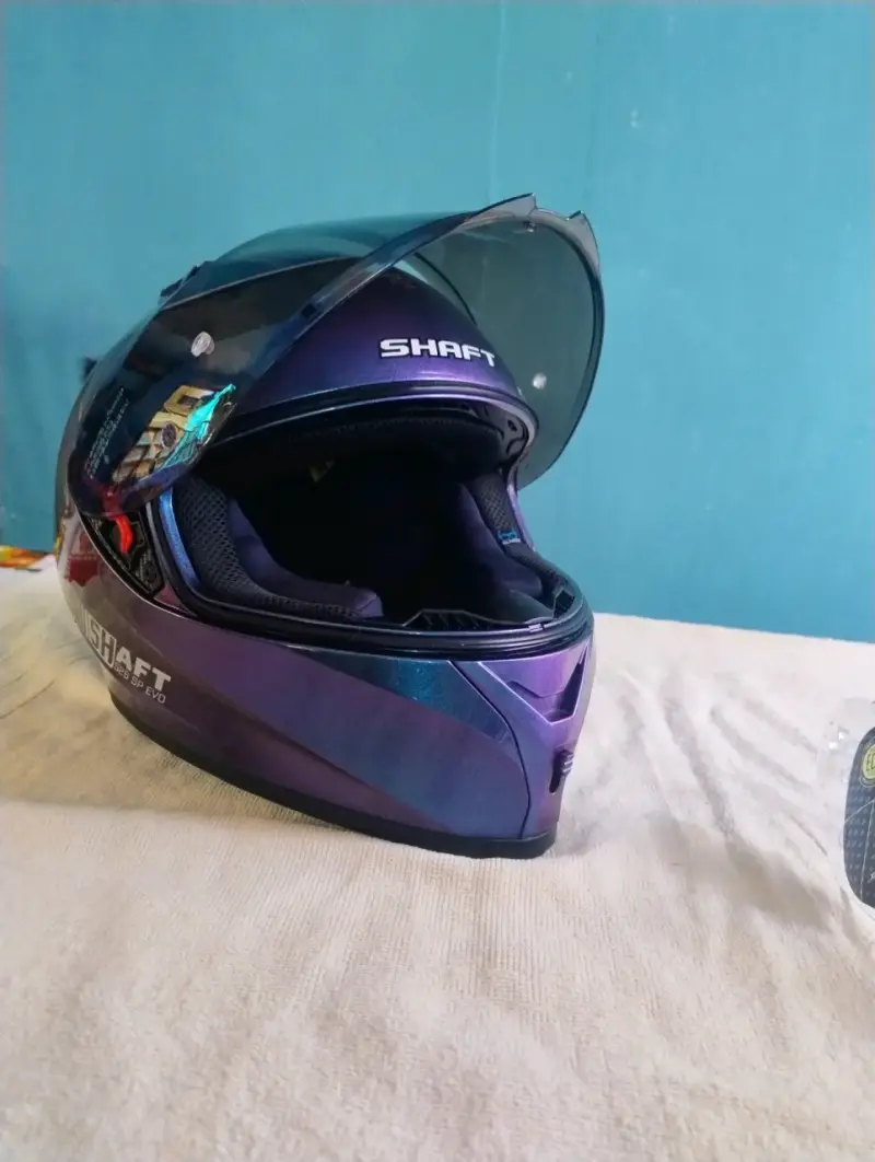 Casco de moto Shaft SP Evo camaleón - 2