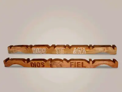 Decoración de madera con frases religiosas - miniatura 3