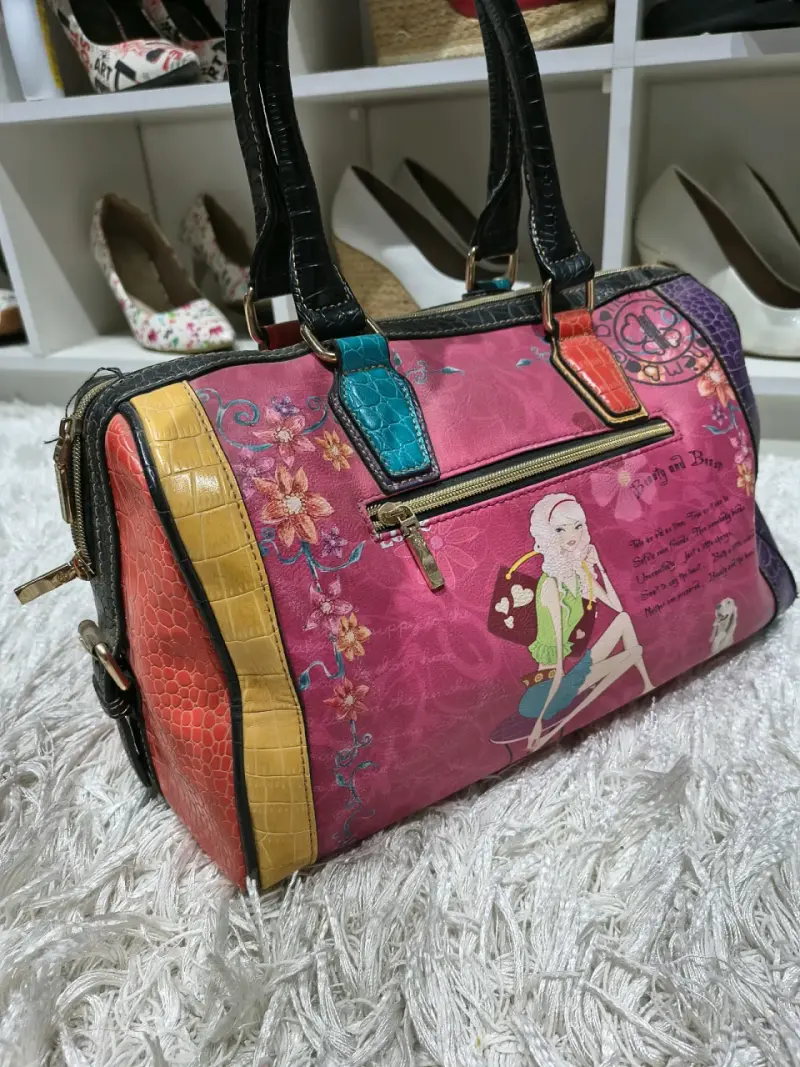 Cartera original Bohembag colorido con diseño artí - 2