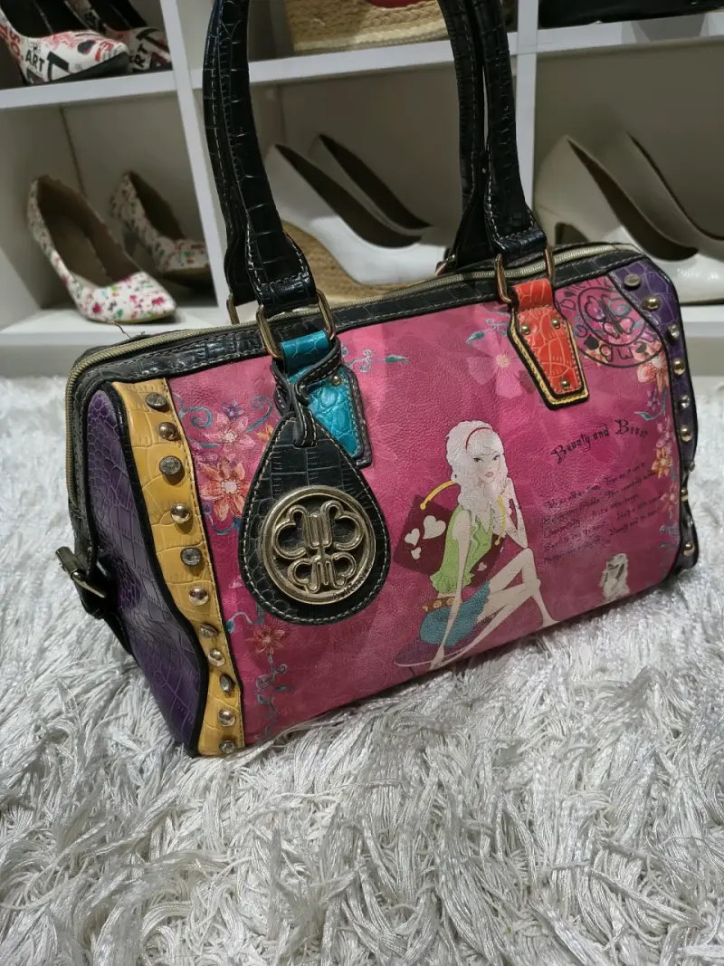 Cartera original Bohembag colorido con diseño artí - 3