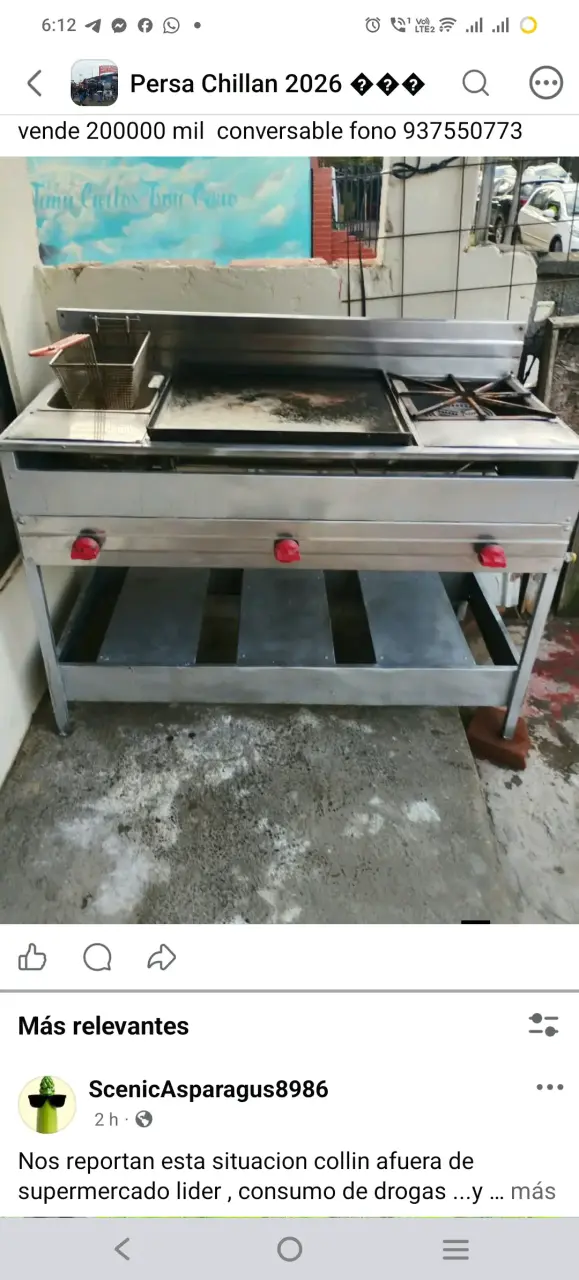 Plancha freidora de acero inoxidable para cocina