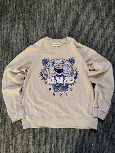 Polerón beige Marca Kenzo (Original) - miniatura 1