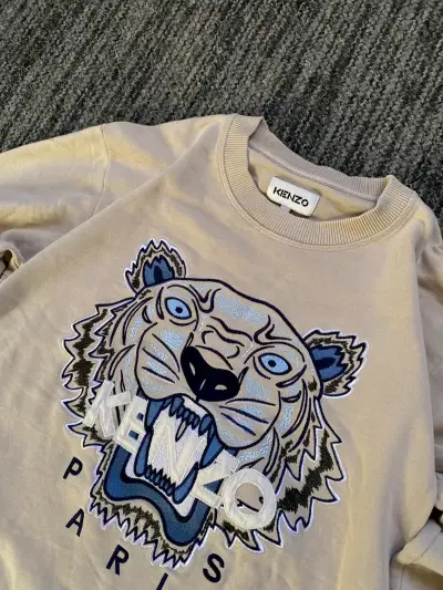 Polerón beige Marca Kenzo (Original) - miniatura 2