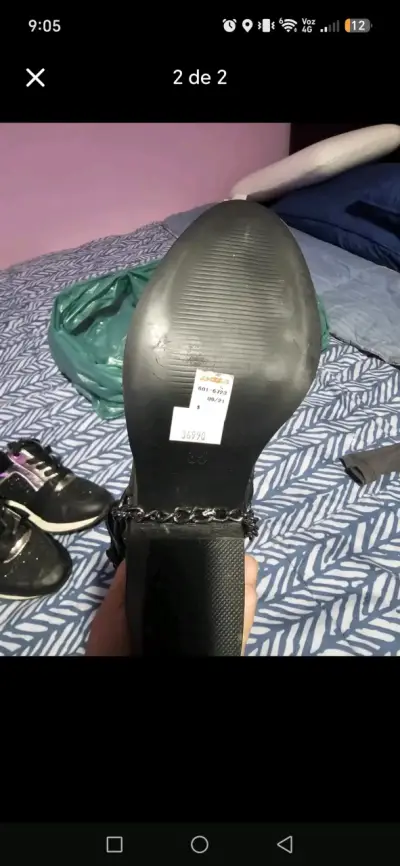 Botines negros nuevos es 15 mil número 35 - miniatura 2