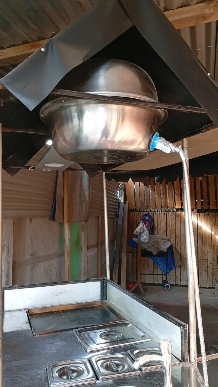 Carro de Comida Rápida con Parrilla y Lavaplatos - 5