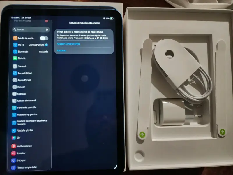 iPad 11 A16 128GB con accesorios y caja original - 4