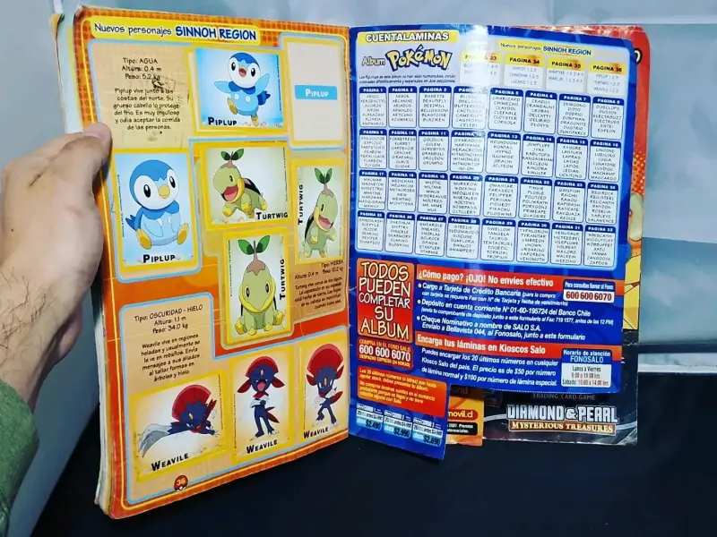 Álbum Pokémon Diamond & Pearl Salo Completo - 6