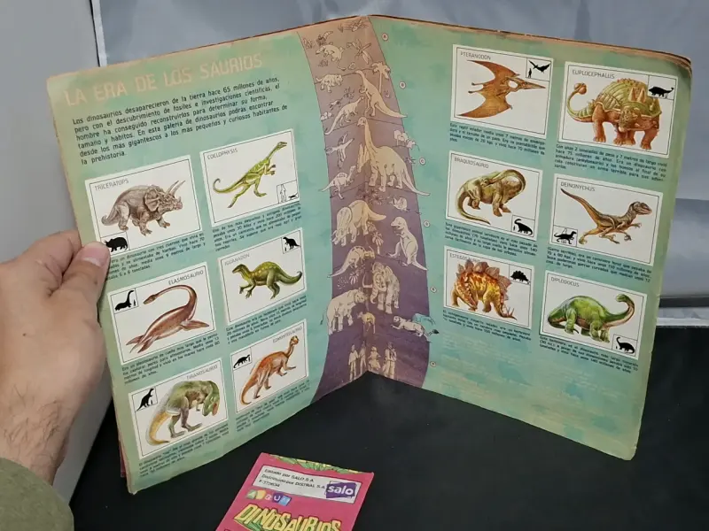 Álbum de Dinosaurios Animales Prehistóricos Panini - 5