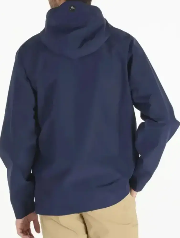 Chaqueta impermeable azul marino para hombre - 4