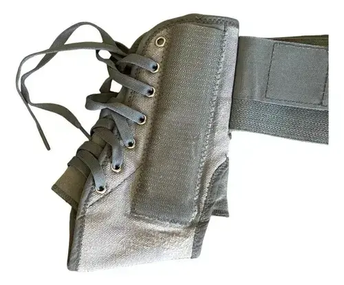 Tobillera ortopédica ajustable gris - 2