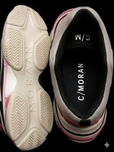 Zapatillas deportivas mujer C/Moran blancas y rosadas - miniatura 2