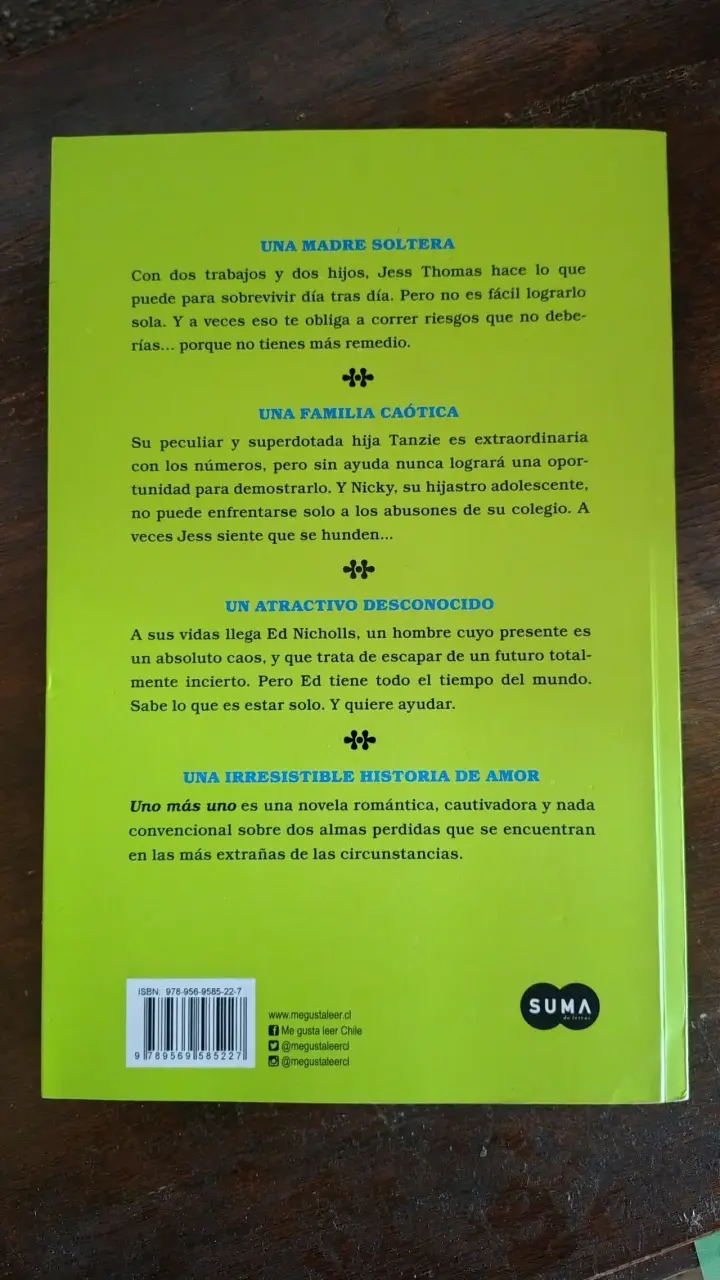 Libro 'Uno Más Uno' de Jojo Moyes - 2
