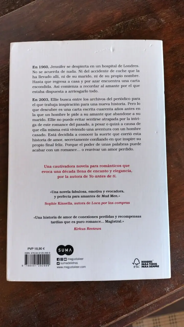 Libro 'La Última Carta de Amor' de Jojo Moyes - 5