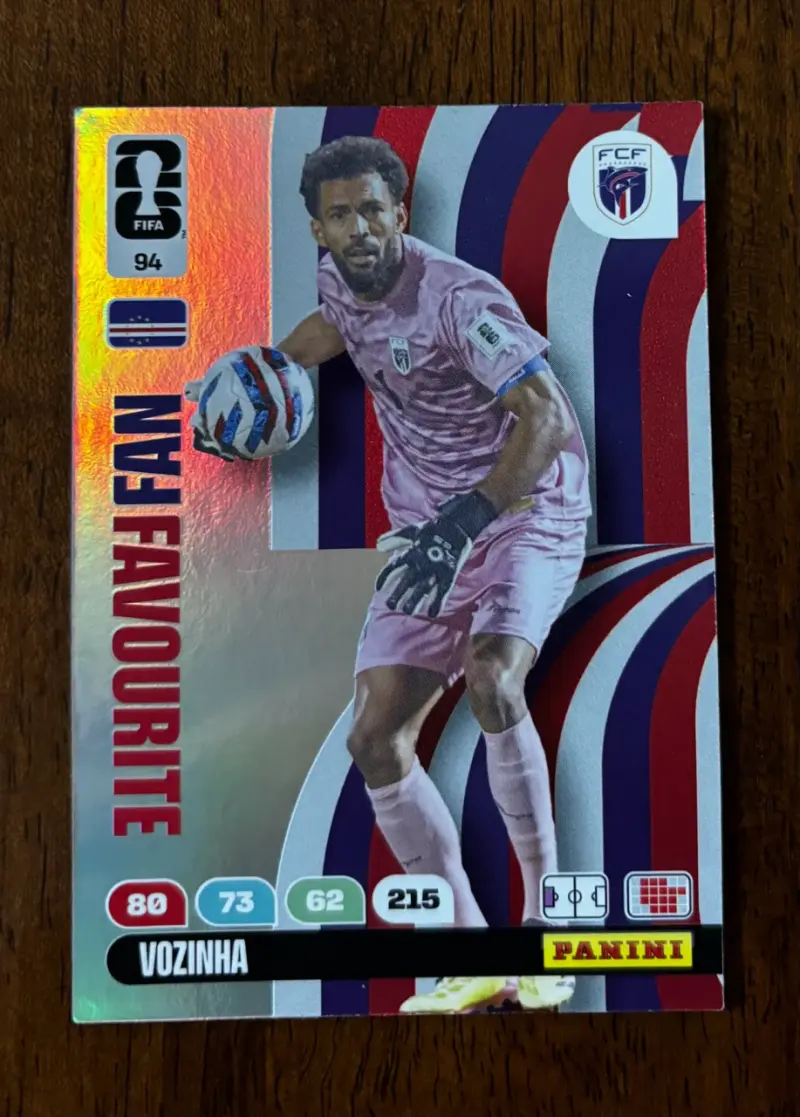 Tarjeta coleccionable Panini FIFA Vozinha