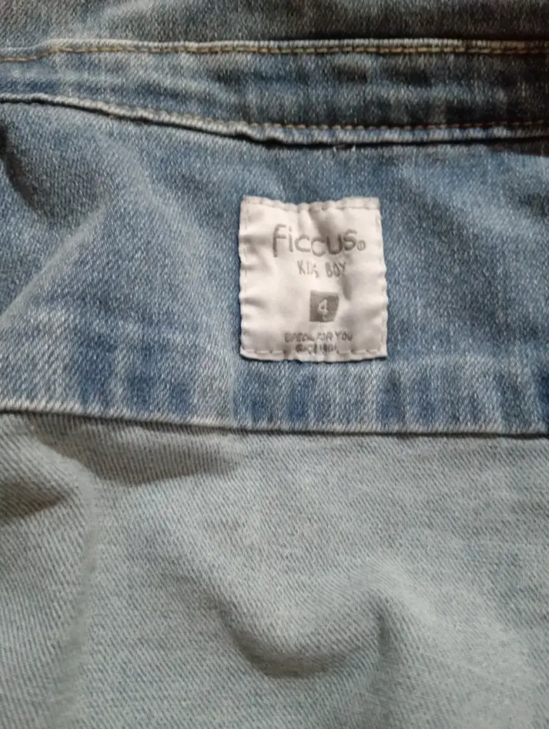 Chaqueta de mezclilla para niños Ficus talla 4 - 2