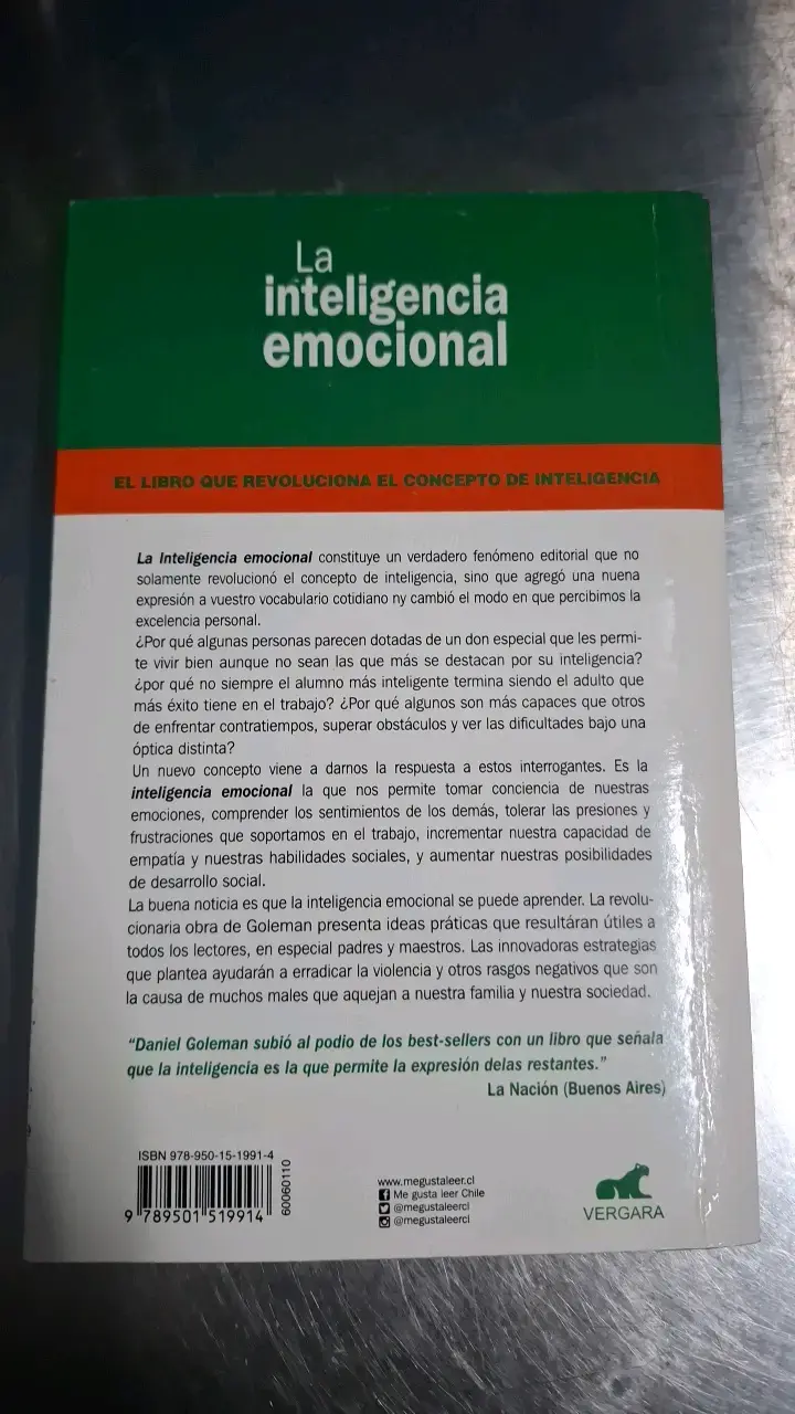 Libro La Inteligencia Emocional de Daniel Goleman - 2