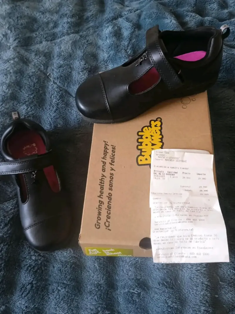 Zapatos escolares negros Bubblegummers talla 33