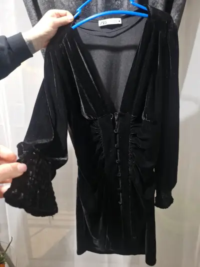 Chaqueta de cuero negra Foster para mujer - miniatura 6