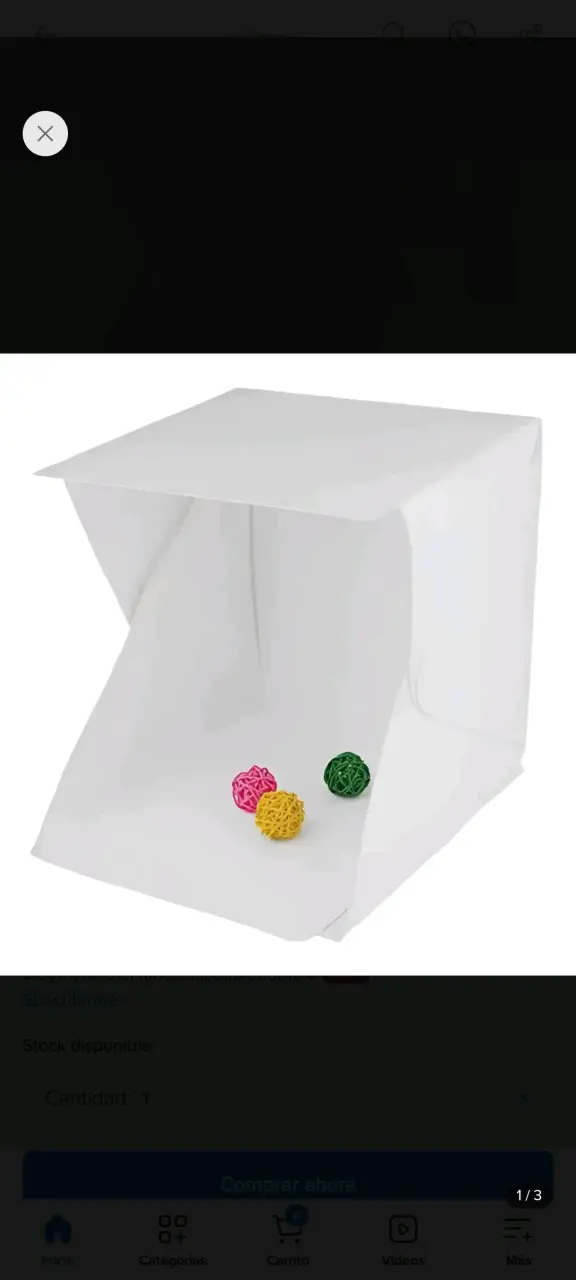 Caja de luz para fotografía portátil