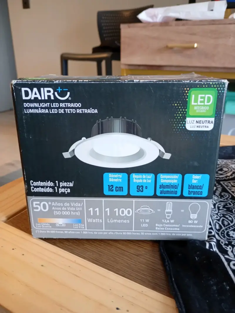 Downlight LED retráctil Dairu 11W luz neutra - 1