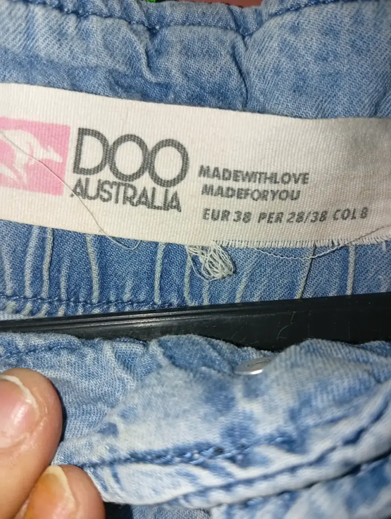 Shorts de mezclilla azul Doo Australia para mujer - 1