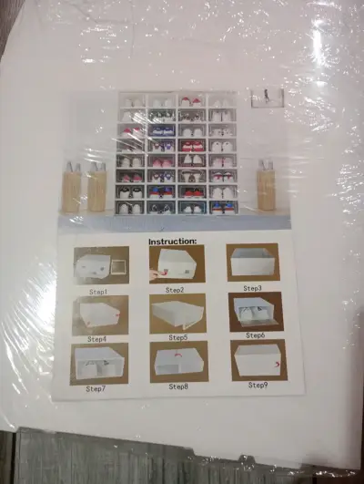 Organizador de Zapatos Apilable Transparente 6 uni - miniatura 1