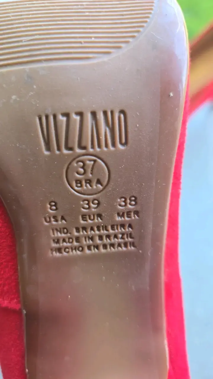 Zapatos de Tacón Rojo Vizzano Talla 37 - 3