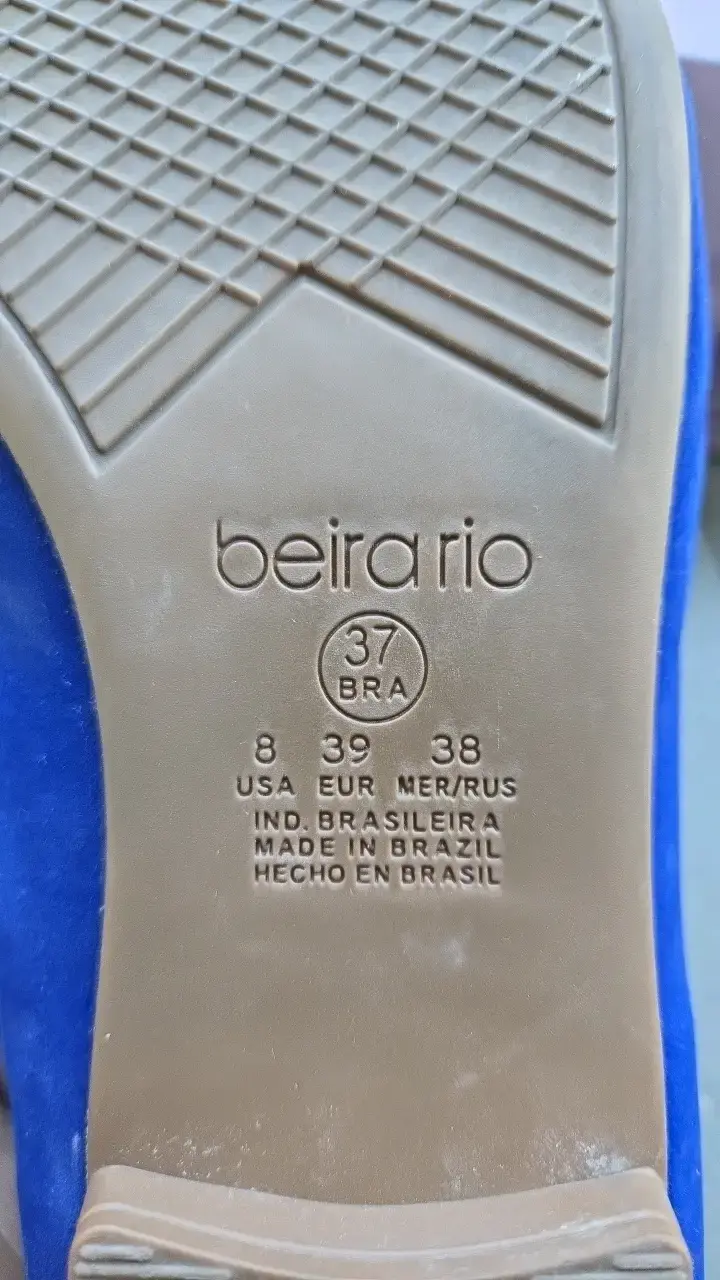 Zapatos planos azules Beira Rio confort - 5
