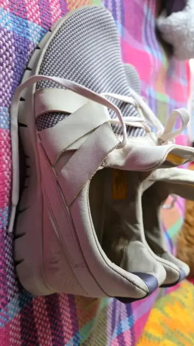 Zapatillas deportivas CAT mujer beige y gris - miniatura 2