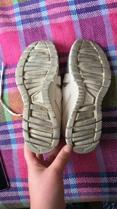 Zapatillas deportivas CAT mujer beige y gris - miniatura 4