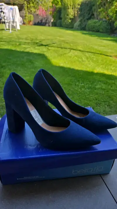 Zapatos de Tacón Azul Beira Rio Elegantes - miniatura 1