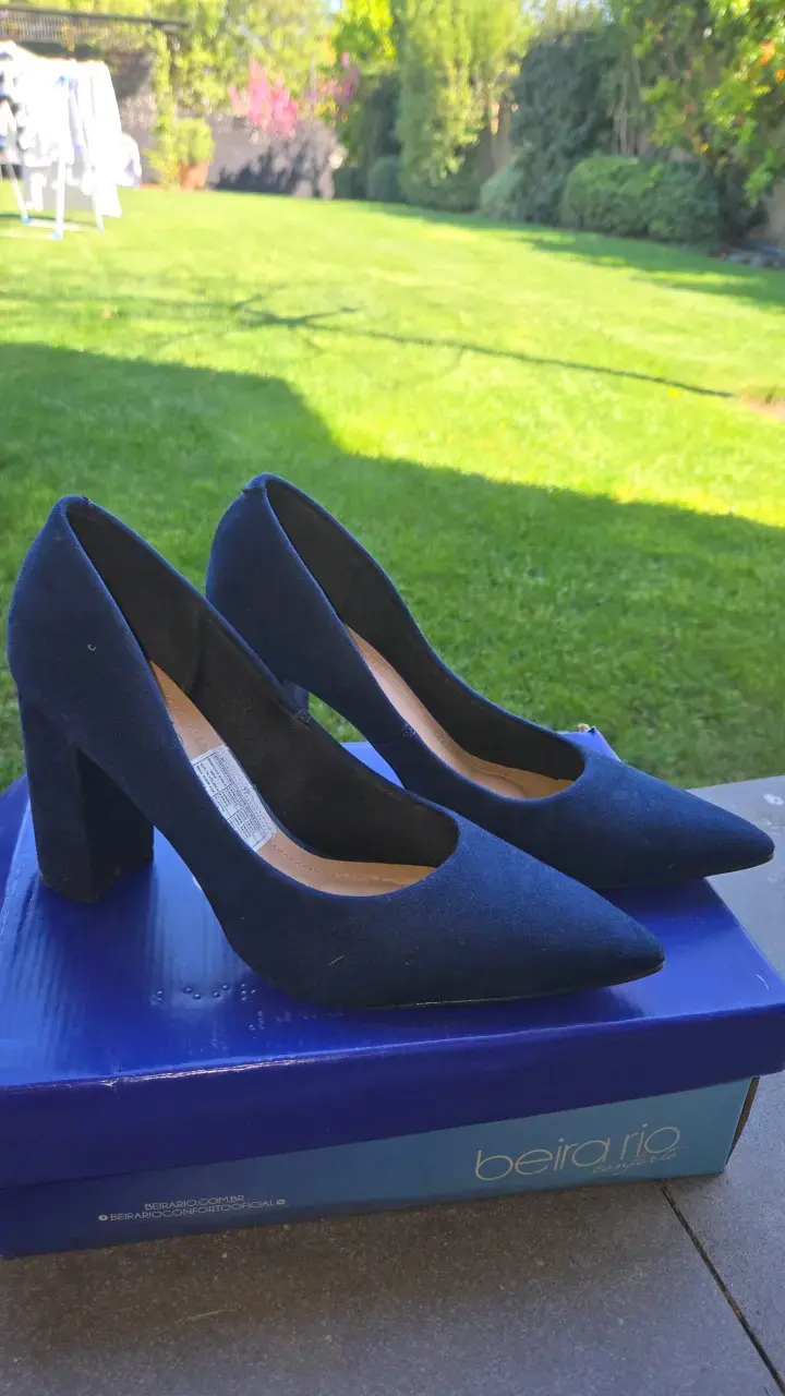 Zapatos de Tacón Azul Beira Rio Elegantes - 2